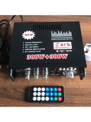 220V/12V 600W Bluetooth HiFi Audio Stereo Power Amplifier USB FM 2CH Home Car